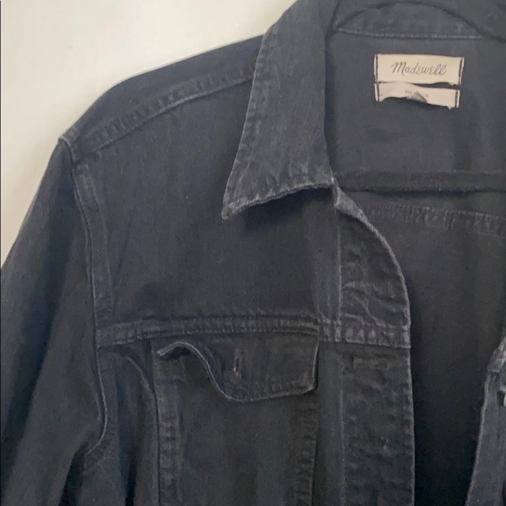 Madewell Black Denim Jean Jacket - Picture 2 of 11
